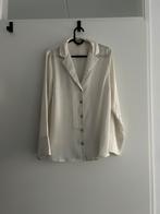 Satijnen blouse H&M, Kleding | Dames, Blouses en Tunieken, Maat 38/40 (M), H&M, Ophalen of Verzenden, Wit
