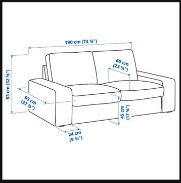 Mooie, comfortabele ikea Kivik bankstel te koop! - afbeelding 3