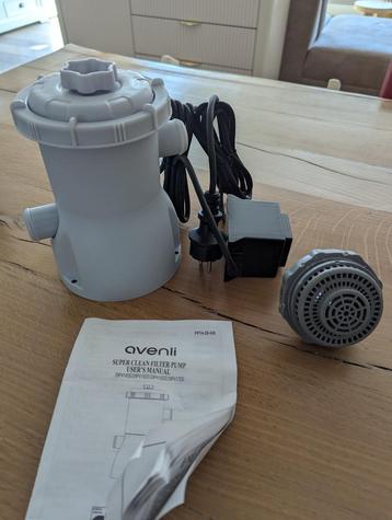 Avenli 300 gal. filterpomp zwembad met filter - NIEUW beschikbaar voor biedingen