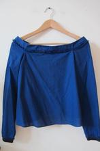 Blue off shoulder blouse (ZARA), Blauw, Zara, Ophalen of Verzenden, Zo goed als nieuw