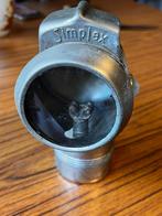 2) antieke carbid fietslamp van Simplex., Ophalen of Verzenden