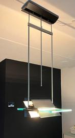 Design tafel hanglamp., Huis en Inrichting, Ophalen of Verzenden, Zo goed als nieuw, Glas, 75 cm of meer