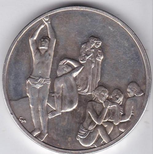 Paul Gaugain, medaille, Ø 5cm, 65,5g, zilver, Postzegels en Munten, Edelmetalen en Baren, Zilver, Ophalen of Verzenden