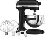 KitchenAid 5KSM55SXXEBM - 5,2 L – Zwart - Heavy Duty, 4 liter of meer, Nieuw, 3 snelheden of meer, Ophalen of Verzenden