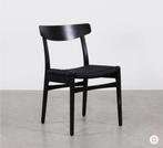 Set van 4 Hans Wegner stoelen model CH23 zwart Carl Hansen e, Huis en Inrichting, Ophalen, Gebruikt, Zwart, Scandinavisch