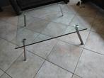Tka mooie glazen salontafel 1.00 bij 1.00 meter  € 125.00, Huis en Inrichting, Tafels | Salontafels, Ophalen, 1 bij 1 meter, Minder dan 50 cm