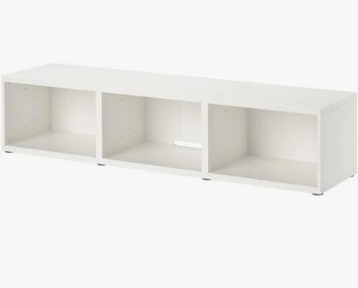 Ikea Besta  basiselement TV Meubel - Wit - 180x40 cm, Huis en Inrichting, Kasten | Wandmeubels, Gebruikt, Minder dan 100 cm, 150 tot 200 cm