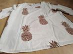 Wit shirt /blouse ananas opdruk, Kleding | Dames, Ophalen of Verzenden, Zo goed als nieuw, Maat 36 (S), Wit