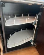 Keukenkast carrousel draaihoek, Ophalen, 100 tot 150 cm, Wit, Zo goed als nieuw