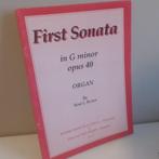 First Sonata in G minor opus 40 organ by Rene L. Becker, Muziek en Instrumenten, Orgel, Gebruikt, Klassiek, Ophalen of Verzenden