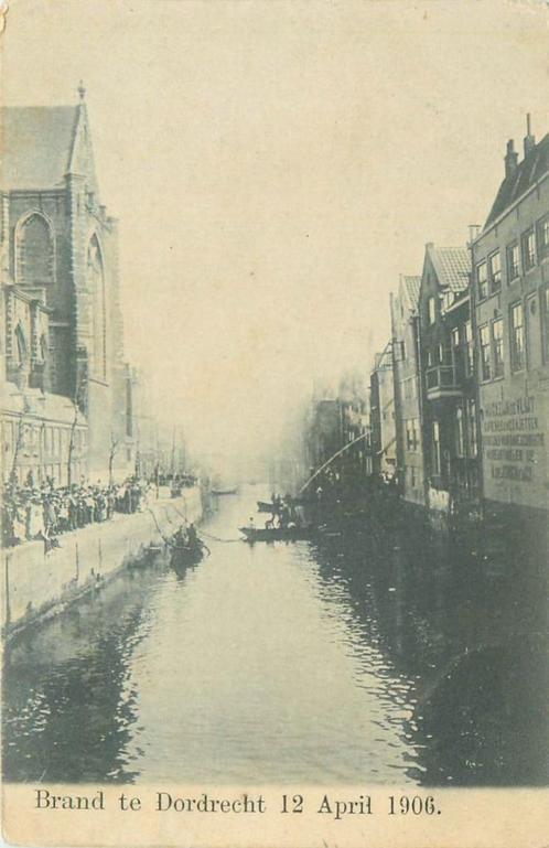 (701-074-009) Dordrecht Brand 1906, Verzamelen, Ansichtkaarten | Nederland, Zuid-Holland, Verzenden