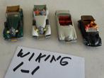 HO: HO: set 1-1: Wiking: 4 cabriolets., Overige merken, Gelijkstroom of Wisselstroom, Brug, Tunnel of Gebouw, Ophalen of Verzenden