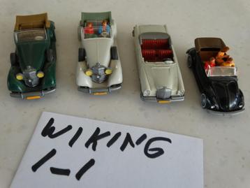 HO: HO: set 1-1: Wiking: 4 cabriolets. beschikbaar voor biedingen