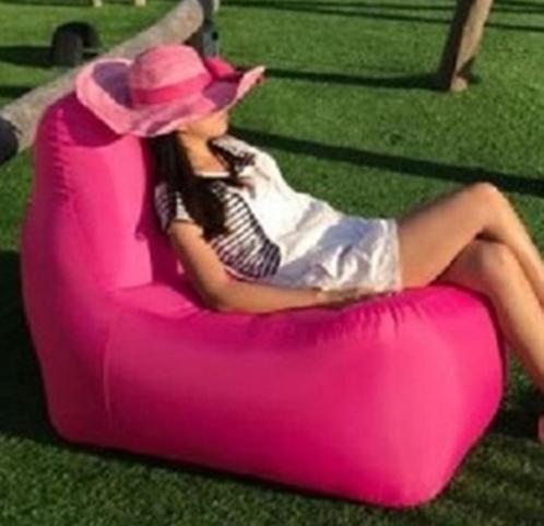 Airlounger Sit and Fun stoel geel of roze, Tuin en Terras, Tuinstoelen, Nieuw, Verzenden
