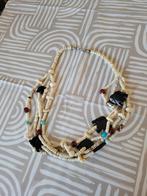 Mooie ketting met olifantjes en kralen er aan., Sieraden, Tassen en Uiterlijk, Ophalen of Verzenden, Gebruikt, Overige materialen