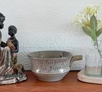 Vintage aardewerk kom met tekst (Rudolphy Gorredijk), Ophalen of Verzenden