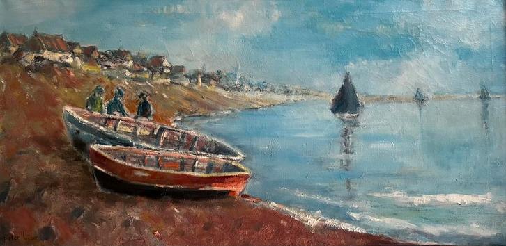 Schilderij van Pieter Huijzer (Haarlem, 1951), Antiek en Kunst, Kunst | Schilderijen | Klassiek, Ophalen