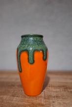 Vintage west germany vaas, Aardewerk of Porselein, Oranje, Ophalen of Verzenden, Zo goed als nieuw