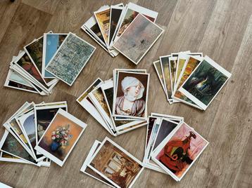 Partij kunstkaarten, ongeveer 100 stuks beschikbaar voor biedingen