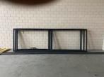 Aluminium Kozijnramen - Donkergrijs - Dubbel Glas (2 stuks), Doe-het-zelf en Verbouw, Glas en Ramen, Ophalen, Gevelraam of Ruit