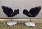 Artifort Little Tulip stoel - paars leder - Pierre Paulin, Huis en Inrichting, Ophalen, Luxe design, Twee, Overige kleuren