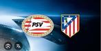 Twee tickets PSV-Atletico Madrid, Tickets en Kaartjes, Losse kaart, Twee personen, December, Europa of Champions League