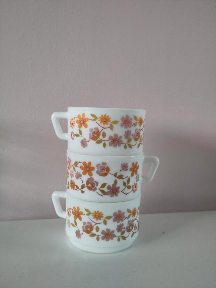Arcopal Scania Kopjes - 70s Bloemmotief, Huis en Inrichting, Keuken | Servies, Ophalen of Verzenden