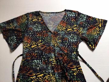 Zomerjurk kleurrijk maat 40 / large nieuw met mooie mouwen beschikbaar voor biedingen