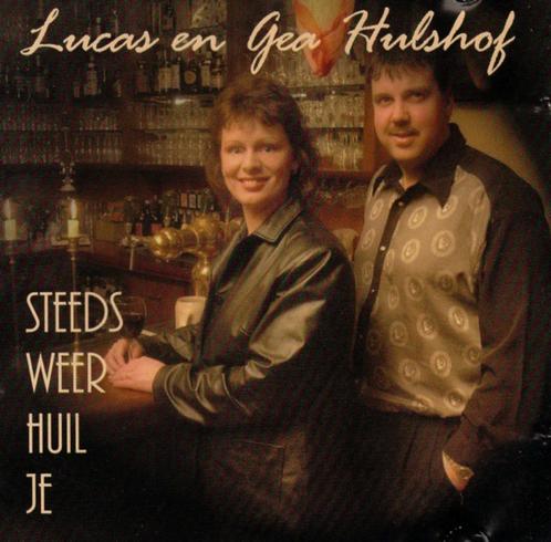 Lucas en Gea - Steeds weer huil je CD, Cd's en Dvd's, Cd's | Nederlandstalig, Zo goed als nieuw, Levenslied of Smartlap, Ophalen of Verzenden