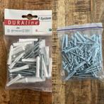 Duraline F-System - F-Fixset en zak pluggen en schroeven., Doe-het-zelf en Verbouw, IJzerwaren en Bevestigingsmiddelen, Ophalen of Verzenden