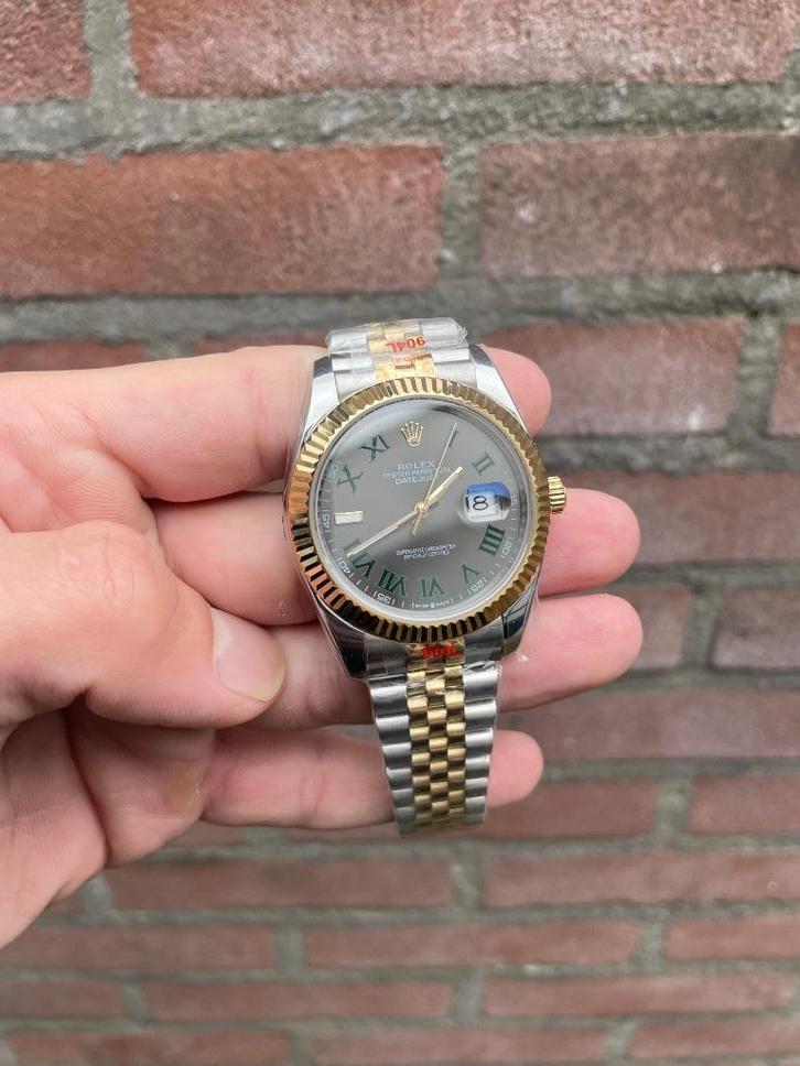 Rolex Datejust Wimbledon 41mm, Sieraden, Tassen en Uiterlijk, Bedels, Ophalen