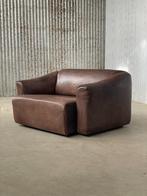 De Sede DS47 2-zits bank donker bruin leer 1970, Zwitserland, Ophalen, Gebruikt, Aalsmeer, Redesign vintage