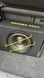 Ground zero subwoofer 1000 watt + versterker, Auto diversen, Ophalen, Gebruikt