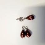 Zinzi Creoolhangers & Kettinghanger, Ophalen of Verzenden, Bruin, Zilver, Hangers