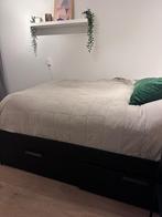 IKEA bed met 4 lades gratis op te halen zaterdag!, Huis en Inrichting, Slaapkamer | Bedden, Ophalen, Gebruikt, Zwart, Tweepersoons