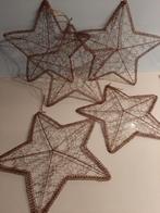 Kerststerren van metaal. Koperkleurig. Kerstversiering, Diversen, Kerst, Ophalen of Verzenden, Zo goed als nieuw