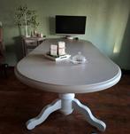 Ovale uitschuifbare eettafel 170 x 90 uitgeschoven 220, Huis en Inrichting, Tafels | Eettafels, Ophalen, 200 cm of meer, 50 tot 100 cm