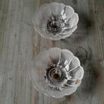 2 glazen kandelaars Kosta, Zweden, Ophalen of Verzenden, Zo goed als nieuw, Overige materialen, Minder dan 25 cm