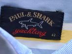 Pau l& Shrak overhemd met mooie blauw gele kleur maat 42, Blauw, Halswijdte 41/42 (L), Zo goed als nieuw, Verzenden