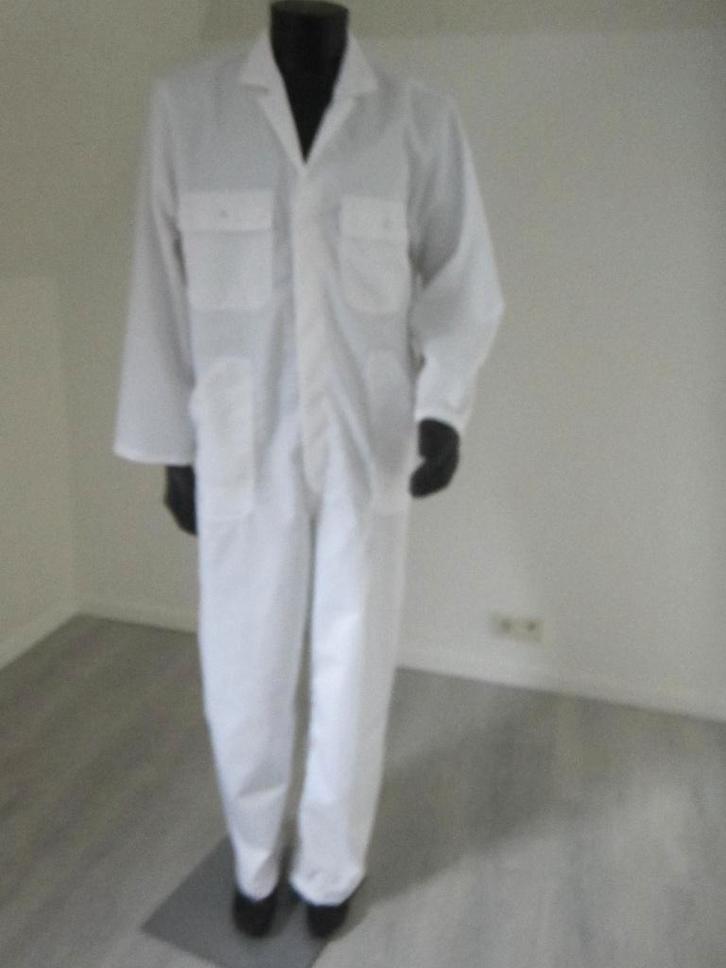 Overalls WIT maat 46-48-50-52-54-56 OP=OP=OP, Tuin en Terras, Werkkleding, Nieuw, Heren, Overall, Ophalen of Verzenden