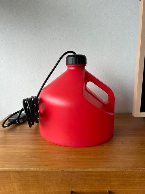 Jerrycan lamp Sammankoppla - rode led lamp, Huis en Inrichting, Lampen | Hanglampen, Gebruikt, Minder dan 50 cm, Kunststof, Ophalen