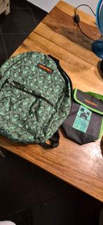 Minecraft Rugzak + Tasje, Ophalen of Verzenden, Gebruikt