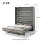 Concept opklapbed verticaal - 180x200 - Grijs, Huis en Inrichting