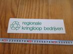 sticker Regionale kringloop bedrijven, Ophalen, Zo goed als nieuw, Sticker