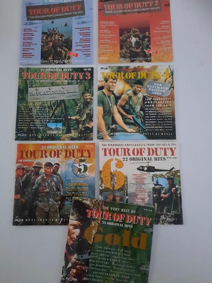 7 x Tour of Duty CD'S, Cd's en Dvd's, Cd's | Verzamelalbums, Zo goed als nieuw, Pop, Boxset, Ophalen of Verzenden