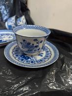 Antiek Chinees Theeservies Blauw Wit, Antiek en Kunst, Antiek | Servies compleet, Ophalen of Verzenden