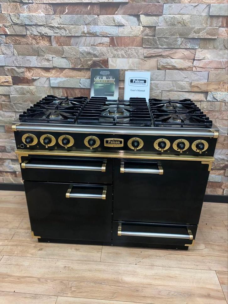 Luxe Falcon De Luxe 5 pits met 2x Gasovens & grill 110 cm, Witgoed en Apparatuur, Fornuizen, Zo goed als nieuw, Vrijstaand, Gas