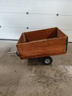 Aanhanger voor zitmaaier - 100x80 cm bakmaat, Ophalen, Gebruikt