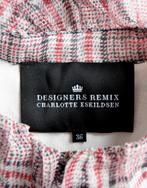 DESIGNERS REMIX 100% zijde transparante blouse, ruit, Mt. 36, Designers Remix, Zo goed als nieuw, Maat 36 (S), Verzenden