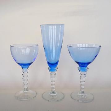 3 Luxe Glazen Bormioli Rocco Italiaans Design beschikbaar voor biedingen